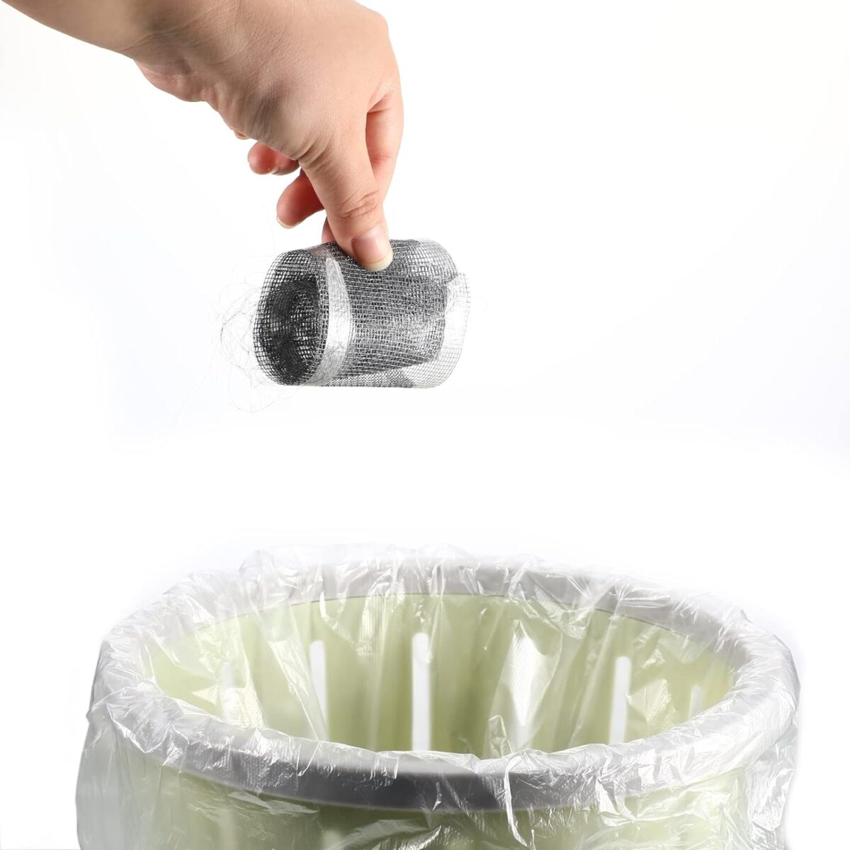 ⁦شريط شبكي لمنع انسداد البلاعات والبانيو والاحواض ذاتي اللصق وقابل للقص حسب الحاجه⁩ - الصورة ⁦12⁩