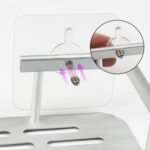 ⁦طقم 5 قطع هوك شفاف ذاتي اللصق بديل للمسامير لتعليق أدوات الحمام والمطبخ⁩ - الصورة ⁦6⁩