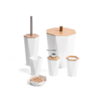 طقم حمام شيك 6 قطع متكامل للحفاظ علي ترتيب وتنظيم الحمام