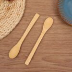 ⁦طقم معالق خشب صغيرة 4 قطع للشاي والسكر والقهوه والتوابل والعسل⁩ - الصورة ⁦4⁩