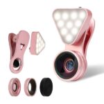 ⁦عدسة تصوير ماكرو 2 في 1 بكشاف 3 درجات سطوع مختلفة لصور احترافية للايفون والاندرويد⁩ - الصورة ⁦2⁩