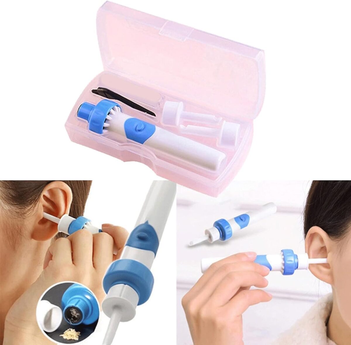 ⁦جهاز ازالة شمع الاذان بأمان يعمل بالبطارية للاطفال والكبار⁩ - الصورة ⁦7⁩