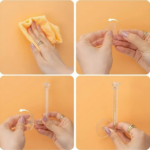 ⁦حامل ومنظم اكسسوارات وسلاسل وربطات الشعر يثبت بلصق دبل فيس قوي⁩ - الصورة ⁦6⁩