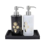 ⁦ديسبنسر زجاج للصابون والشاور چل قابل لإعادة الملئ للحمام والمطبخ⁩ - الصورة ⁦6⁩