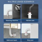 ⁦سدادة بلاستيك لتصريف مياه حوض المطبخ و الغسالة مضادة للروائح و الحشرات⁩ - الصورة ⁦5⁩