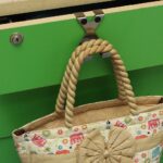 شماعة هوك معدن مزدوجة  لتعليق الملابس تثبت علي الأبواب والأدراج