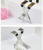 ⁦شماعة هوك معدن مزدوجة  لتعليق الملابس تثبت علي الأبواب والأدراج⁩ - الصورة ⁦3⁩