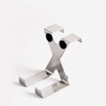 ⁦شماعة هوك معدن مزدوجة  لتعليق الملابس تثبت علي الأبواب والأدراج⁩ - الصورة ⁦4⁩