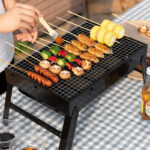 ⁦شواية فحم ميني محمولة قابلة للطي للشواء في المتنزهات والحدائق⁩ - الصورة ⁦10⁩