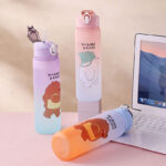 ⁦طقم زجاجات مياه باندا بشاليموه 3 قطع بمقاسات مختلفة  للجيم والسفر والرحلات⁩ - الصورة ⁦2⁩