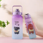 ⁦طقم زجاجات مياه باندا بشاليموه 3 قطع بمقاسات مختلفة  للجيم والسفر والرحلات⁩ - الصورة ⁦5⁩