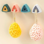 طقم هوك 4 قطع بلزق دبل فيس قوي لتعليق الليف والفوط