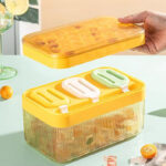 ⁦علبة مكعبات ثلج وايس كريم أكليريك لتبريد العصائر والمشروبات بغطاء محكم الغلق⁩ - الصورة ⁦5⁩