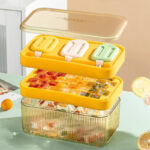 ⁦علبة مكعبات ثلج وايس كريم أكليريك لتبريد العصائر والمشروبات بغطاء محكم الغلق⁩ - الصورة ⁦7⁩