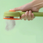 ⁦فرشة تسريح و تنظيف و فك تشابك شعر القطط و الكلاب ذاتية التنظيف⁩ - الصورة ⁦6⁩