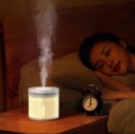 فواحة ومرطب لتعطير الجو مضيئة 4 الوان مختلفة تعمل بالشحن