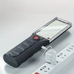 كشاف ليد طوارئ يو اس بي ب 3 درجات اضاءة مختلفة قابل لاعادة الشحن بهوك للتعليق للسفر والتخييم