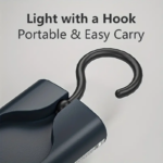 ⁦كشاف ليد طوارئ يو اس بي ب 3 درجات اضاءة مختلفة قابل لاعادة الشحن بهوك للتعليق للسفر والتخييم⁩ - الصورة ⁦7⁩