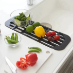 ⁦مصفاة بلاستيك 2*1 قابلة للفك و التركيب لتصفية الاطباق و الاكواب  بفتحة لتصريف المياه بسهولة⁩ - الصورة ⁦8⁩