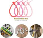 ⁦منظم اسلاك وكابلات سيليكون 3 قطع قابلة للطي⁩ - الصورة ⁦6⁩