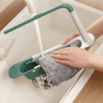 ⁦منظم وحامل لليفة والصابون مع رف للفوط بفتحات لتصريف الماء للمطبخ والحمام⁩ - الصورة ⁦6⁩