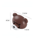 ⁦هوك شماعة شكل دبدوب بلصق دبل فيس قوي لتعليق الملابس والمفاتيح والكابات⁩ - الصورة ⁦7⁩