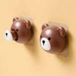 ⁦هوك شماعة شكل دبدوب بلصق دبل فيس قوي لتعليق الملابس والمفاتيح والكابات⁩ - الصورة ⁦9⁩