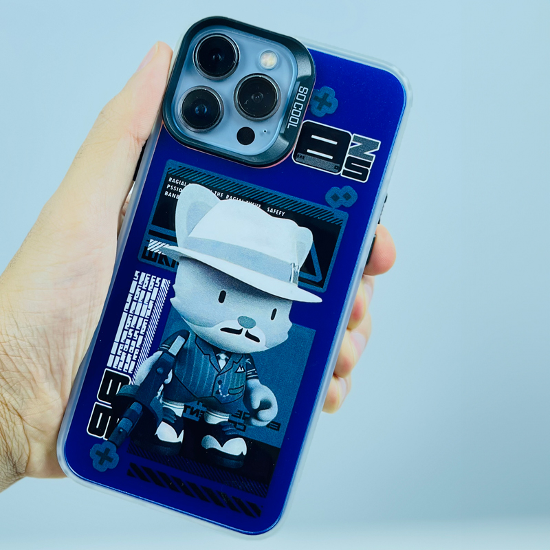 iPhone-13-Pro-Max-Protective-Case-Camera-Frame-Bear-Design_All_5798_8.jpeg جراب ايفون 13 برو ماكس بتصميم دبدوب بلاستيك معالج لحماية الموبايل من الخدوش و الكسر و الصدمات - الصورة 1