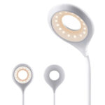 ⁦اباجورة مكتب تاتش 3 في 1 مزودة بمروحة ومقلمة تعمل بالشحن بيو اس بي⁩ - الصورة ⁦4⁩