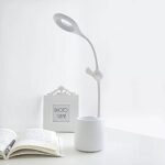 ⁦اباجورة مكتب تاتش 3 في 1 مزودة بمروحة ومقلمة تعمل بالشحن بيو اس بي⁩ - الصورة ⁦8⁩