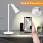 ⁦اباجورة مكتب تاتش 4 في 1 برأس مغناطيسية مع اضاءة بيضاء قابل للشحن⁩ - الصورة ⁦4⁩