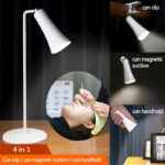 ⁦اباجورة مكتب تاتش 4 في 1 برأس مغناطيسية مع اضاءة بيضاء قابل للشحن⁩ - الصورة ⁦8⁩