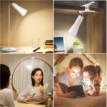 ⁦اباجورة مكتب تاتش 4 في 1 برأس مغناطيسية مع اضاءة بيضاء قابل للشحن⁩ - الصورة ⁦10⁩