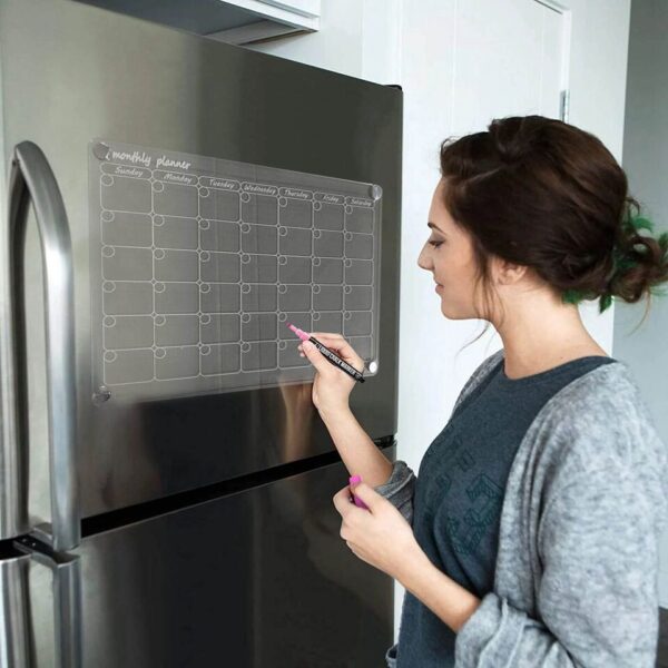 تقويم اكليريك للثلاجة لتدوين الملاحظات 30 *40 سم