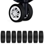 ⁦حامي عجلات شنط السفر سيليكون 8 قطع⁩ - الصورة ⁦4⁩