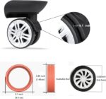 ⁦حامي عجلات شنط السفر سيليكون 8 قطع⁩ - الصورة ⁦5⁩