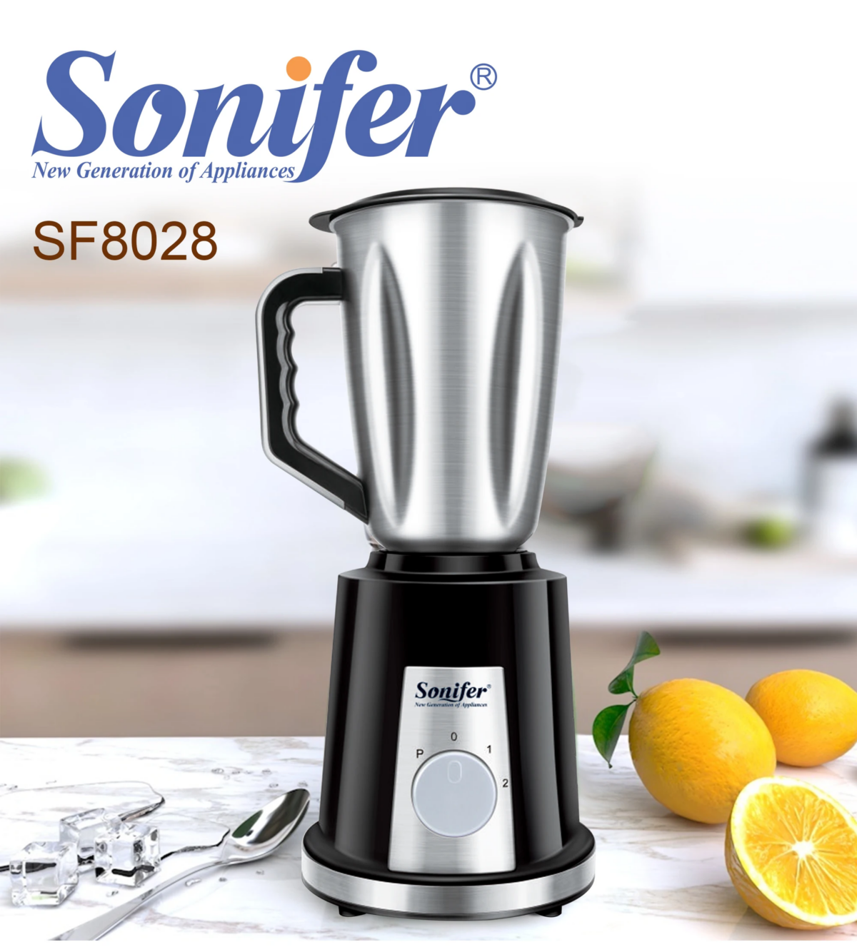 ⁦SF-8028 خلاط سونيفر 1.4 لتر مزود بمطحنة _ 400 واط⁩ - الصورة ⁦8⁩