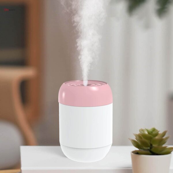 فواحة ومرطب لتعطير الجو مع اضاءة  ليلية تعمل بالشحن