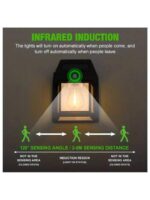 ⁦كشاف سينسور ميني يعمل بالطاقة الشمسية ب 3 مستويات للاضاءة⁩ - الصورة ⁦7⁩