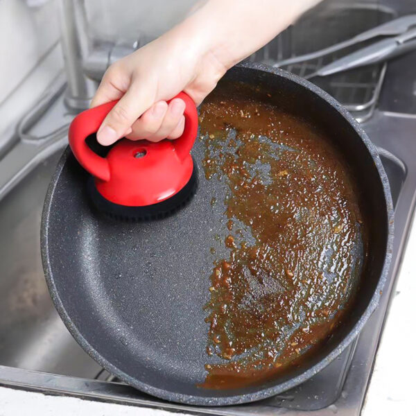 ليفة سيليكون لتنظيف وإزالة البقع دون خدش الأواني والبوتجاز