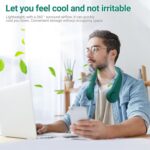 ⁦مروحة رقبة محمولة للتبريد مع 3 سرعات مختلفة قابلة لاعادة الشحن⁩ - الصورة ⁦2⁩