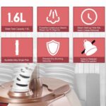 ⁦مكواة بخار كهربائية سونيفر 1800 واط بستاند و شماعة لسهولة الكي بخزان مياه 1.6 لتر SF-9087⁩ - الصورة ⁦6⁩