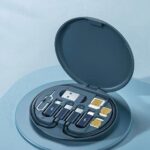 ⁦منظم  كابل شاحن 5 في 1 للشحن ونقل البيانات مع حامل للموبايل⁩ - الصورة ⁦2⁩