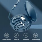 ⁦منظم  كابل شاحن 5 في 1 للشحن ونقل البيانات مع حامل للموبايل⁩ - الصورة ⁦6⁩