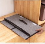 ⁦منظم ملابس بغطاء 2 خانة قابلة للفصل والتركيب من الكتان⁩ - الصورة ⁦7⁩