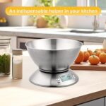 ⁦SF-1926 ميزان مطبخ ديجيتال من سونيفر لوزن الطعام - السعة 5 كيلو⁩ - الصورة ⁦5⁩