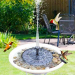 ⁦نافورة مياه ميني تعمل بالطاقة الشمسية ب 5 رؤوس رش للمياه⁩ - الصورة ⁦3⁩