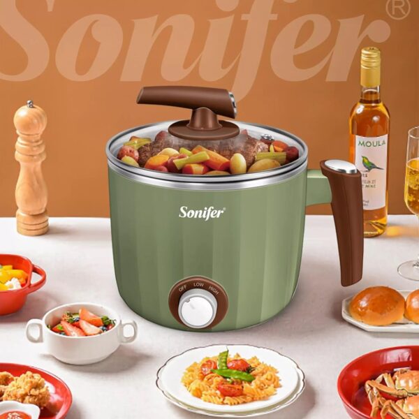 SF-1503 حلة طهي كهربائية 1.2 لتر ستاليس من سونيفر