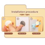 ⁦اباجورة مكتب ميني شكل جرو باضاءة ورم تعمل بالبطارية⁩ - الصورة ⁦3⁩