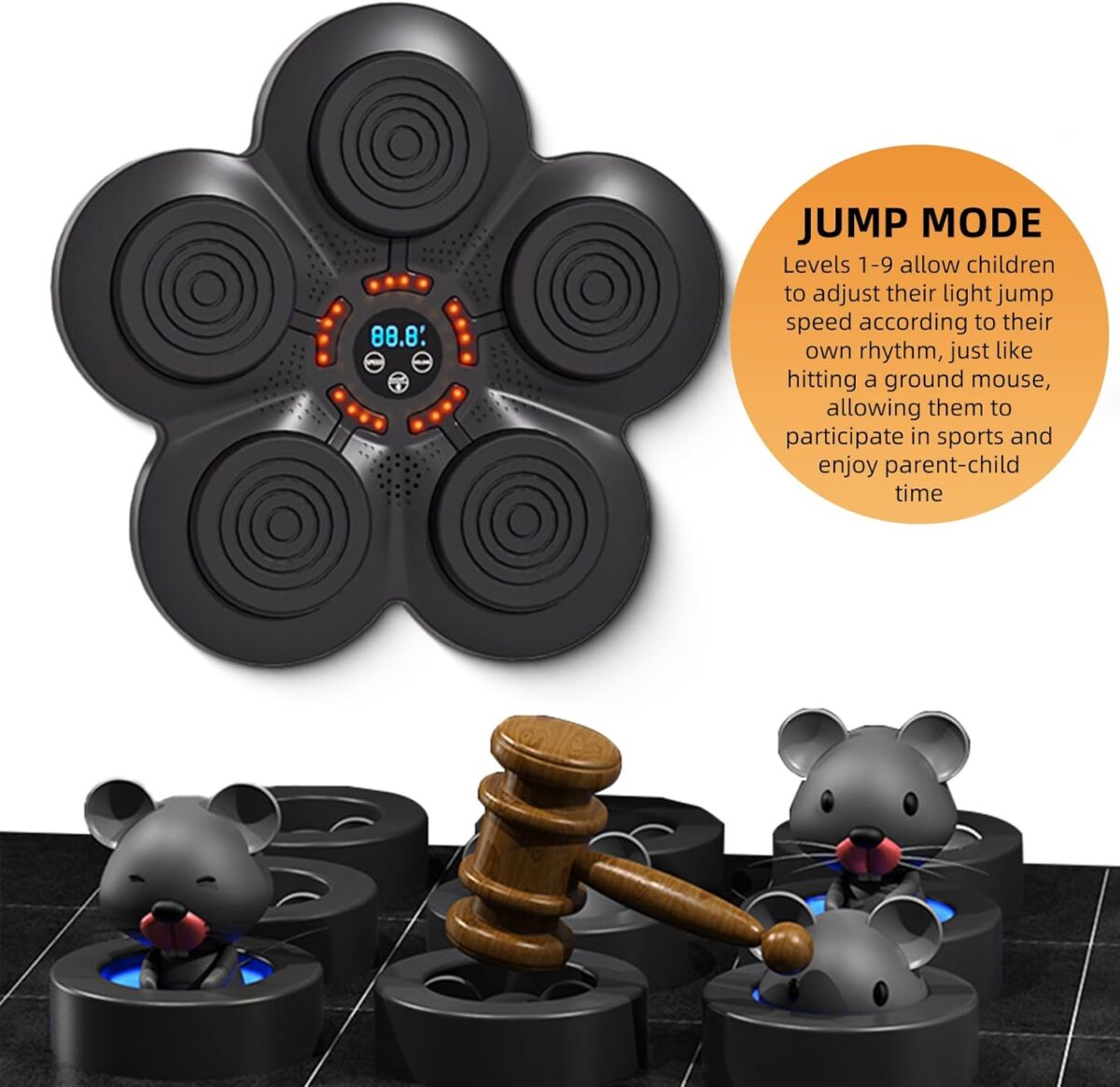 ⁦جهاز لعبة ملاكمة كهربائية مع موسيقي يثبت علي الحائط4⁩ - الصورة ⁦8⁩